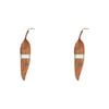 2PK LVD Acacia Wood Gum Leaf Serving Board 12x60cm - Brown
