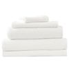 5pc Renee Taylor Bath/Hand Towel Set Cobblestone 650 GSM Cotton Ribbed White