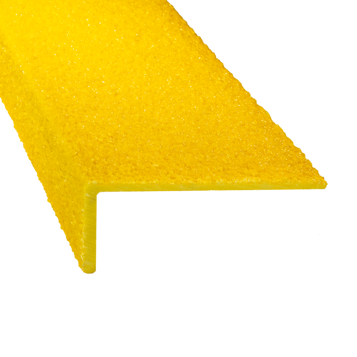 Duratac 1800mm Stair Nosing Fibreglass With Yellow Carborundum Coating