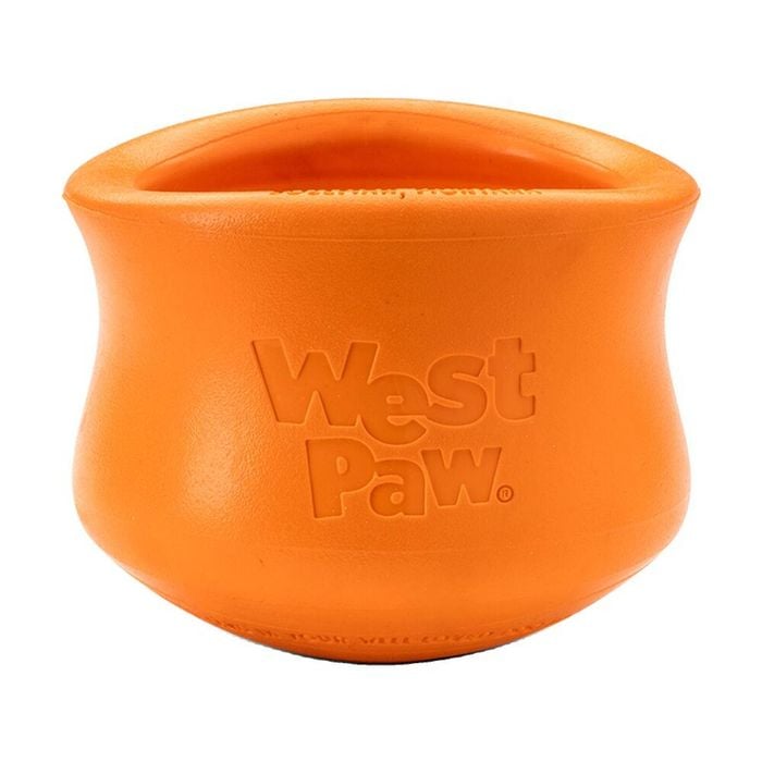 West Paw Toppl Stopper Pet Dog Feeding Accessory X Large Tangerine