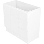 CIBO 900mm White Matte Tonic Full Height Vanity - Cabinet Only