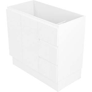 CIBO 900mm White Matte Tonic Full Height Vanity - Cabinet Only