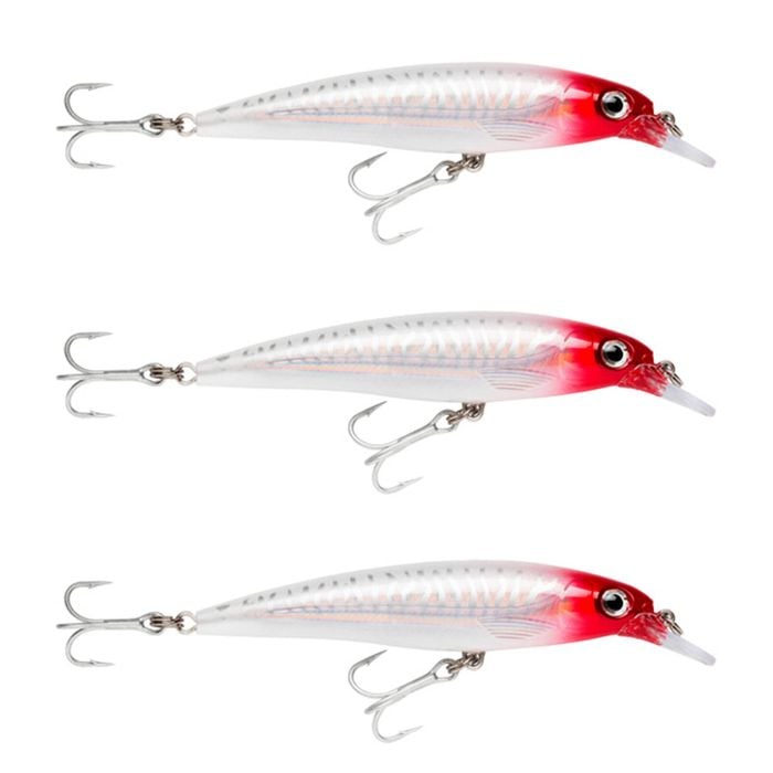 3x Rapala 14cm Saltwater X Rap Jerkbait Fishing Lures - Redhead UV