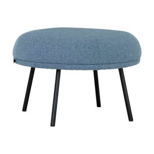 Modern Furniture JUSTY Footstool/ Ottoman 63.5cm - Marble Blue