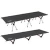NNEOBA Lightweight Camping Cot Collapsible Sleeping Bed Black