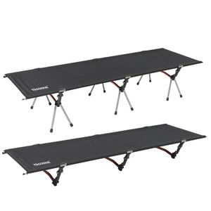 NNEOBA Lightweight Camping Cot Collapsible Sleeping Bed Black