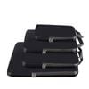 Catzon 4 Set Compression Packing Cubes Travel Accessories Expandable Packing Organizers-black