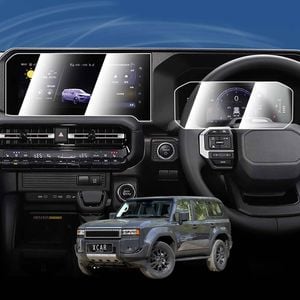 Tempered Glass Dash Center Console Screen Protector for Toyota Prado 250 Series 2024-Onwards Cover