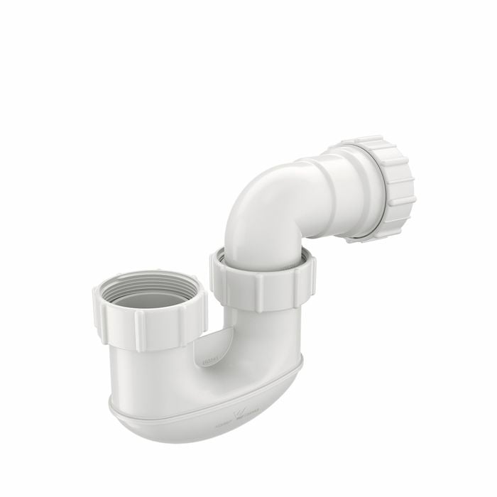 Caroma 50mm White Short P Trap Inlet