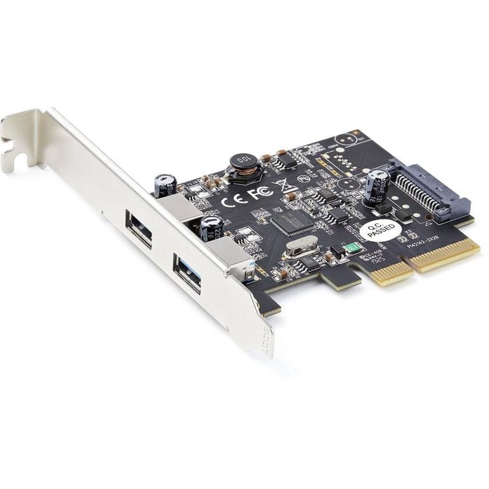StarTech.com USB Adapter - PCI Express 3.0 x4 - Plug-in Card - Black - UASP Support - 2 Total USB Port(s)