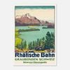 Galrie Rhaetian Railway Graubünden Switzerland Vintage Travel Poster Art Print Décor, Poster Only, A3 30 x 42cm (12 x 16inch)