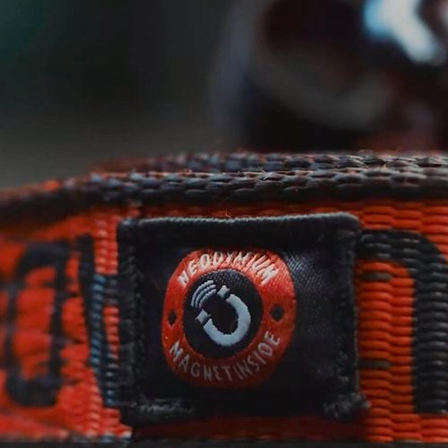 Magnet feature avoids loose webbing