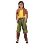 Disney Raya and the Last Dragon Halloween Costume for Kids with Mock Bolero Jacket and Harem Pants MultiColour., 3-4-YRS