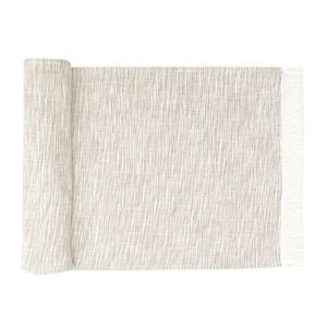 NF Home & Entertaining Essentials Cascade Table Runner 35x180cm Woven Taupe