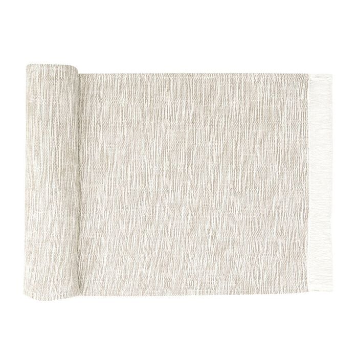 NF Home & Entertaining Essentials Cascade Table Runner 35x180cm Woven Taupe