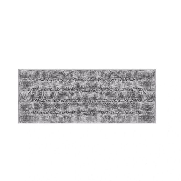 Chenille Bath Mat Runner Non Slip Thick Soft Stripe Design 119 X 43cm