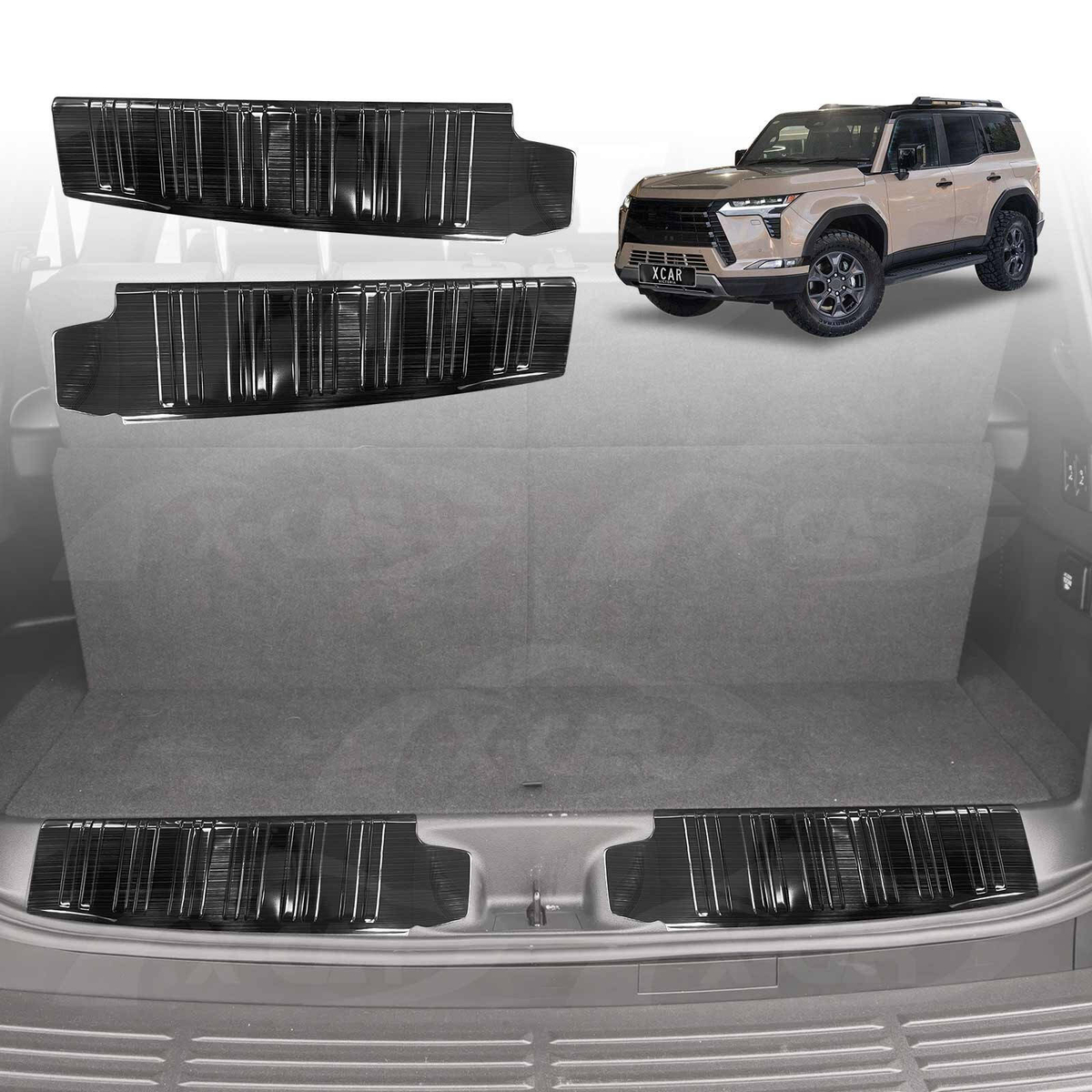 Rear Bumper Guard Trim for Lexus GX550 7-Seater 2024-Onwards Boot Step ...