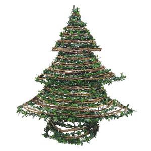 LVD Xmas Tree Jingle Festive Christmas Home/Office Decor w/ Led Light 40cm