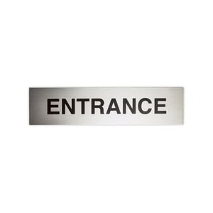 Sandleford 200 x 50mm Stainless Steel Entrance Sign