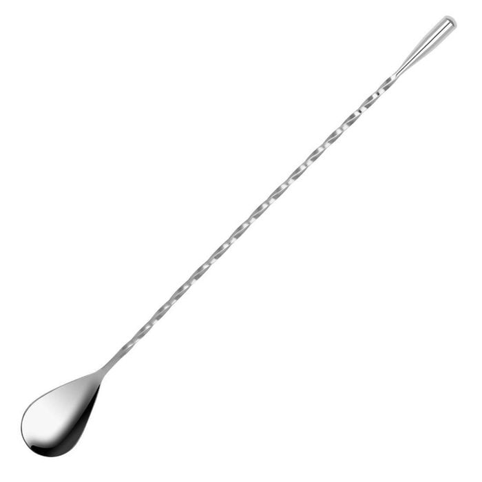Zanzi Bar Spoon Tear Drop Stainless Steel 300x29mm Cocktail Stirrer