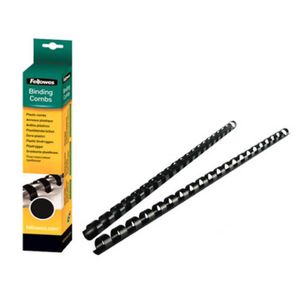 Fellowes 21 Ring Round Binding Combs 14mm 100pk (Black)
