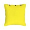 London Cushion Cover with Buttons 43cm - Yellow