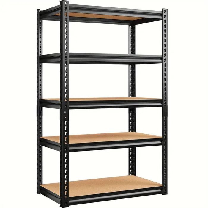 Catzon 2000LBS Garage Shelving Adjustable 5-Tier Metal Shelf