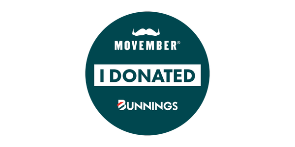 Movember donation sticker