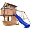 Lifespan Kids Darlington Swing Set Cubby Play Centre With 2.2m Blue Slide