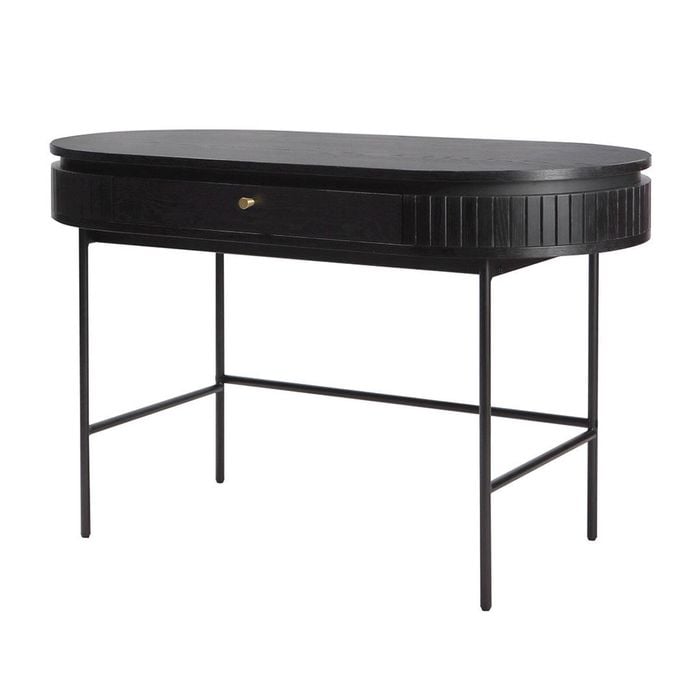 Nola 1.2m Wooden Study Desk - Black
