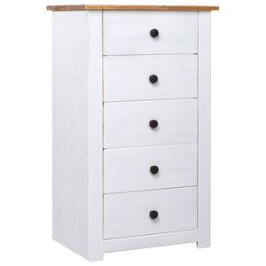 vidaXL Sideboard White Pine Panama Range Home Living Room Side Storage Cabinet