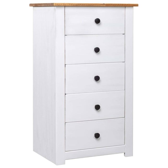 vidaXL Sideboard White Pine Panama Range Home Living Room Side Storage Cabinet