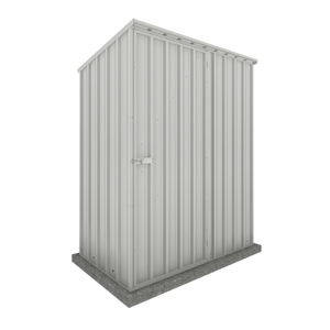 Absco Sheds 1.52 x 0.78 x 1.8m Zincalume Single Door Reverse Skillion Garden Shed