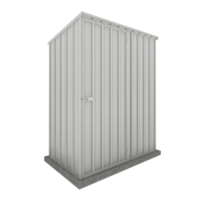 Absco Sheds 1.52 x 0.78 x 1.8m Zincalume Single Door Reverse Skillion Garden Shed