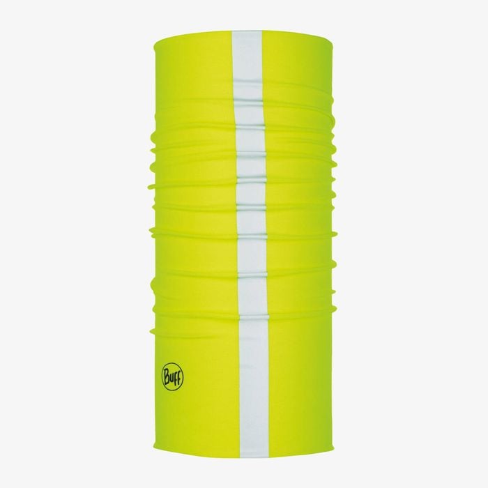 BUFF Safety CoolNet UV+ Multifunctional Neckwear - Reflective Solid Yellow Fluor