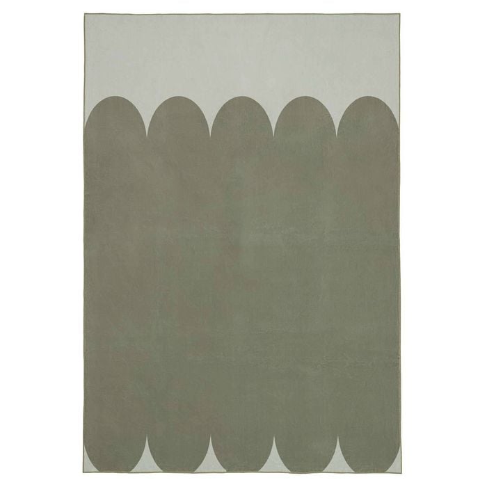 Loopsie-370cm X 270cm-miaria Printed Green Washable Rug