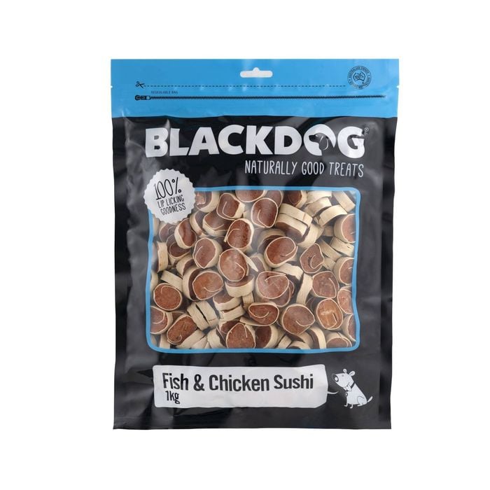 Blackdog Fish & Chicken Sushi Natural Dog Chew Treats 1kg