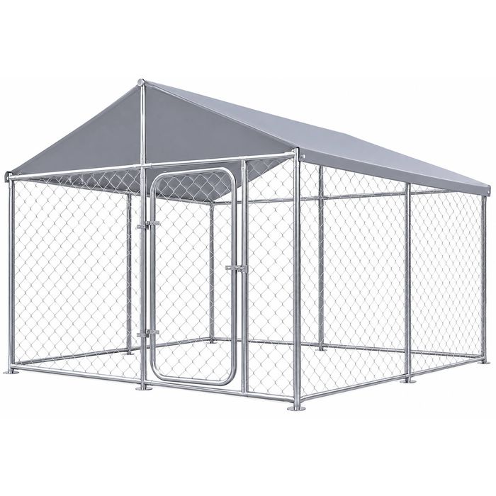 Advwin Dog Kennel Large House Pet Run Cage Puppy Outdoor Enclosur