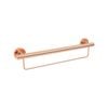 evekare 600mm Rose Gold Grab Rail With Towel Holder