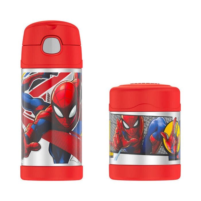 Thermos Funtainer Vacuum Insulated Food Jar & Drink Bottle Set - Spiderman