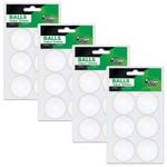 4x 6pc Formula Sports 40mm Table Tennis Balls - White