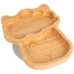 Tiny Dining Bamboo Llama Baby Feeding Plate with Suction Cup