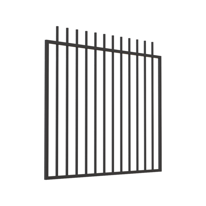 RapidFence 1470 x 1200mm Dark Grey Picket Gate Leaf