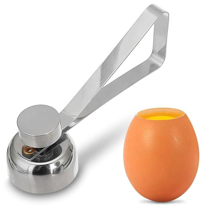 Catzon 304 Stainless Steel Egg Cracker for Custards-L