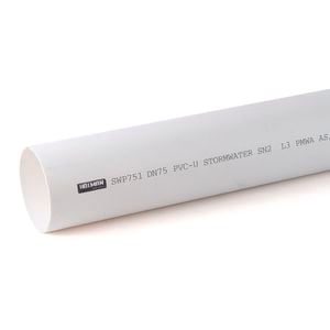 Holman 75mm x 1m PVC Stormwater Pipe