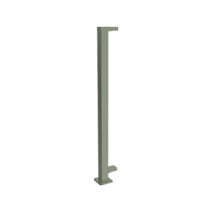 ProtectorAl 1010mm Pale Eucalypt Aluminium Flanged End Balustrade Post