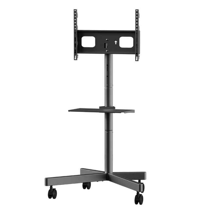 RollingView Tv Monitor Stand With Storage Shelf ct50 23" - 60" - Black