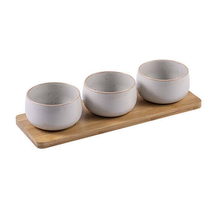 Ladelle Nestle 4pc Bowl & Tray Set