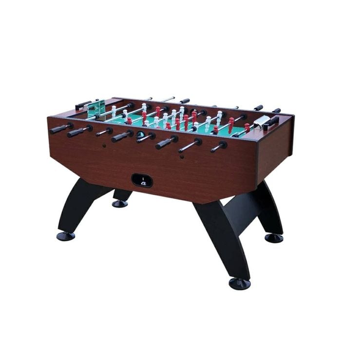 Leaf Living Kicksy 5ft Foosball Table, Solid Wood Frame, Steel Rods, Abs Players, Anti-slip Handles