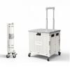 Viviendo Foldable Shopping Trolley, 65L Collapsible Utility Cart